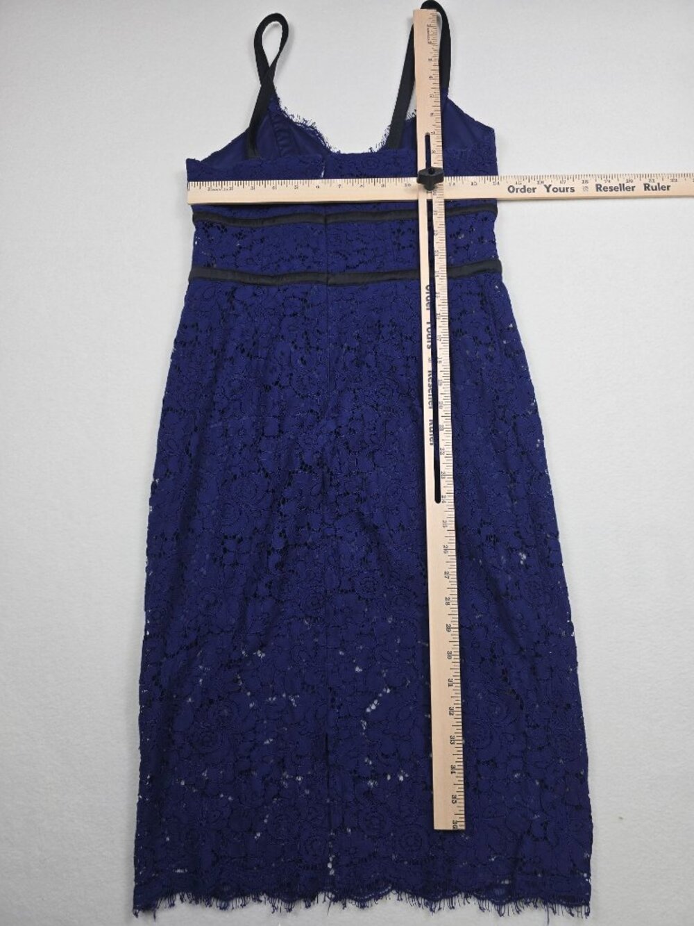 Express Womens Navy Lace Dress Size 6 - Picture 6 of 6